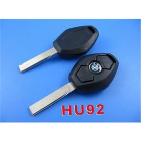 BMW transponder key shell 3-button 2 track with cupronickel key