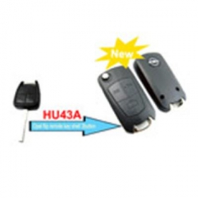 Opel Modified Filp Remote Key Shell 3 Button (HU43)