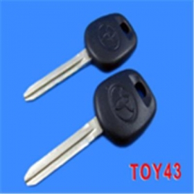 Toyota Key Shell TOY43 (Duplicable Transponder and Ceramic Trans