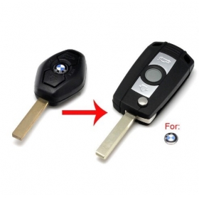 BMW modified flip remote key shell 3 button HU92
