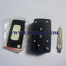 Flip remote key shell 2 button for Hyundai