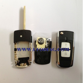 Hd flip remote key shell 2 button for Hyundai elantra